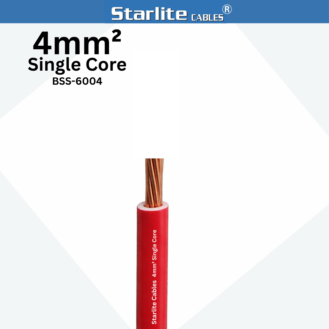 Starlite Cables 4mm² PVC Insulated Copper Cable