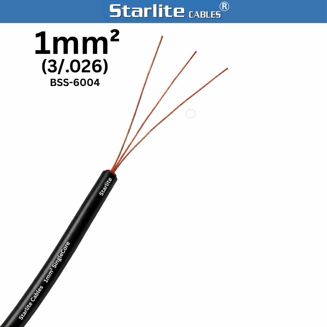 Starlite Cables 1mm² PVC Insulated Copper Cable