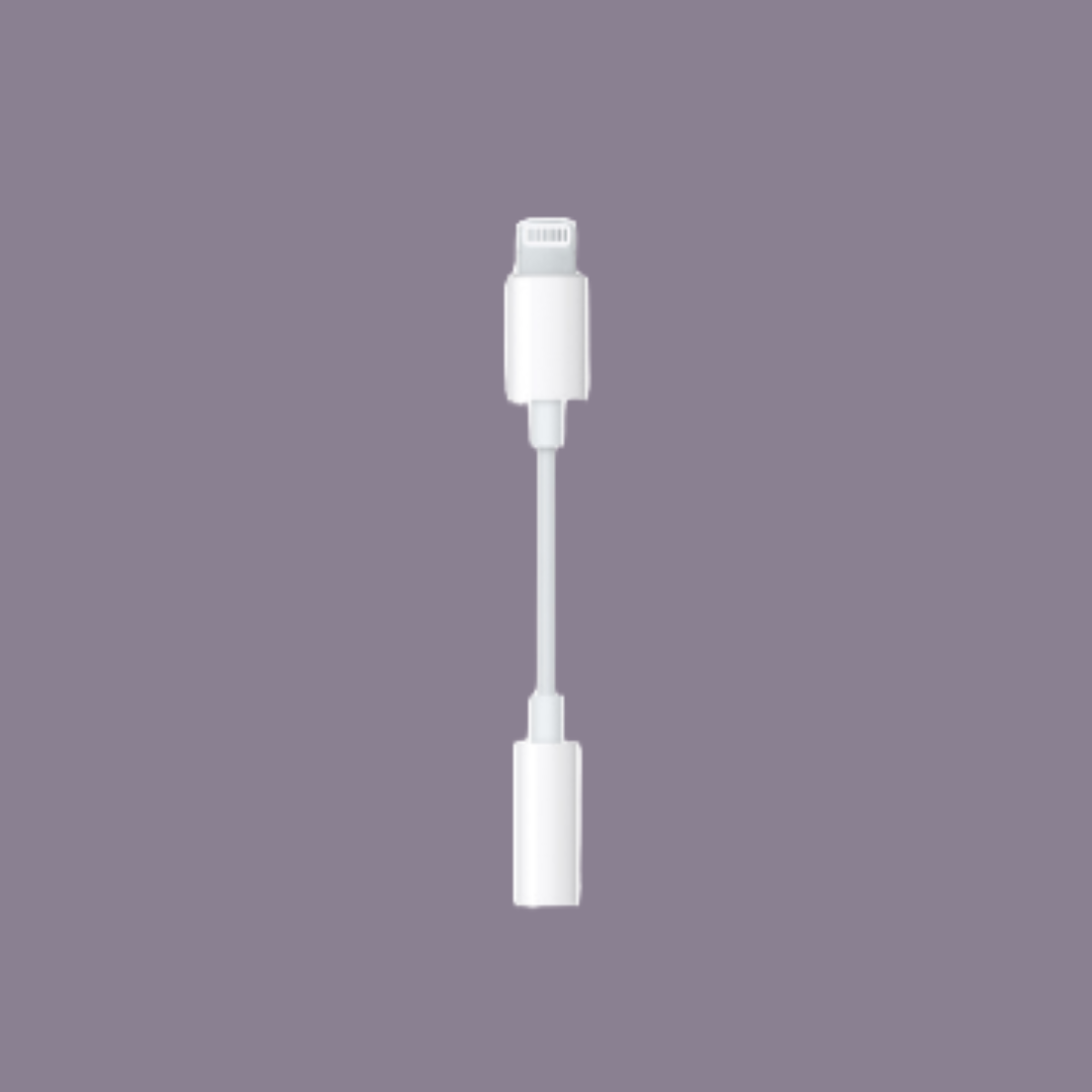 Original Apple Lightning to 3.5 mm Headphone Jack Adapter