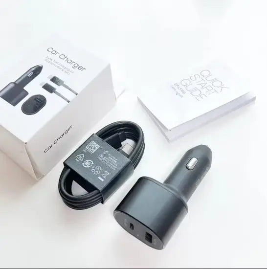 Samsung Dual-Port Super Fast Car Charger with 45W USB-C PD & 15W USB-A