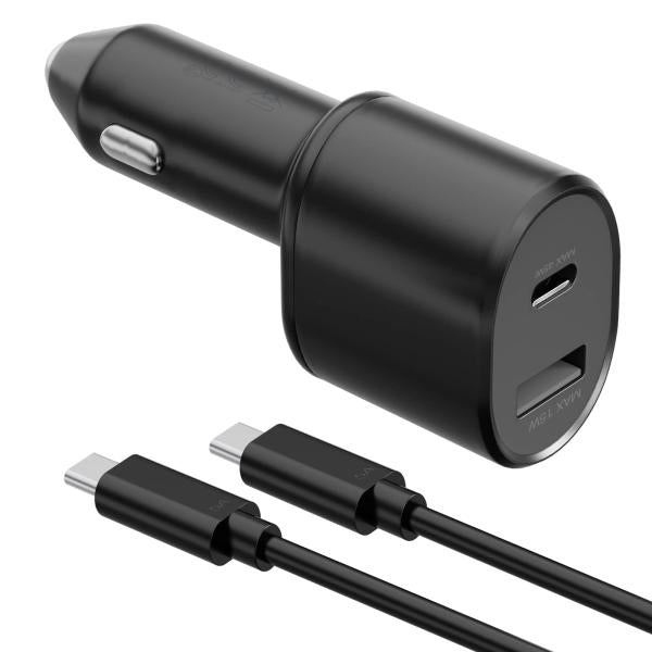 Samsung Dual-Port Super Fast Car Charger with 45W USB-C PD & 15W USB-A